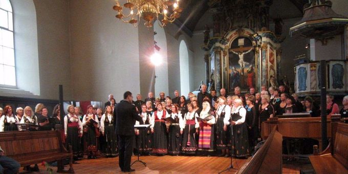 Telemark Sangerforbund felleskor i Vår Frues Kirke i Trondheim